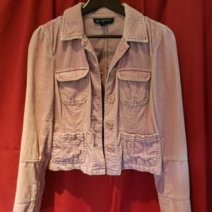 INC International Concepts Pink Velour Jacket M